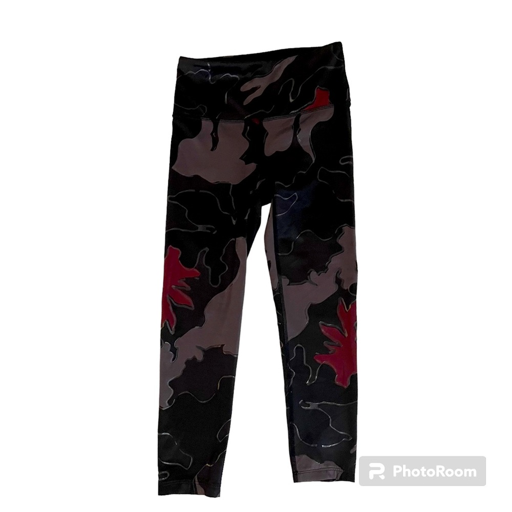 Noli Leggings Yoga Guerra Garnet Print Size Small Compression Gently Worn Small